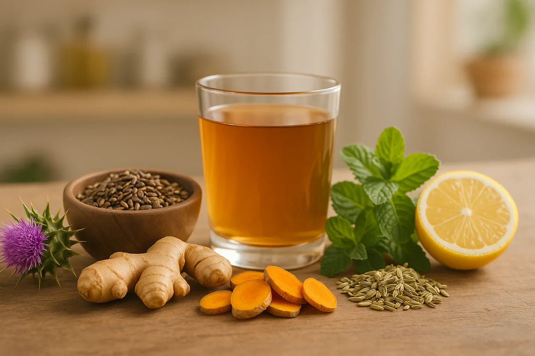 Behtareen Herbal Tonics Jo Jigar Ki Sehat aur Hazme Ko Behtar Banayein